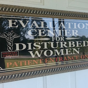 Handmade Insane Asylum Entrance Sign &#39; Asylum for the Insane Entrance Sign