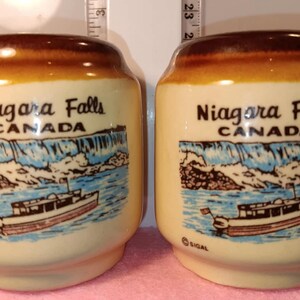 Vintage Niagara Falls Canada Salt and Pepper Shakers Souvenir Set