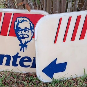 Vintage Kentucky Fried Chicken Sign ' Vintage KFC Sign ' Vintage