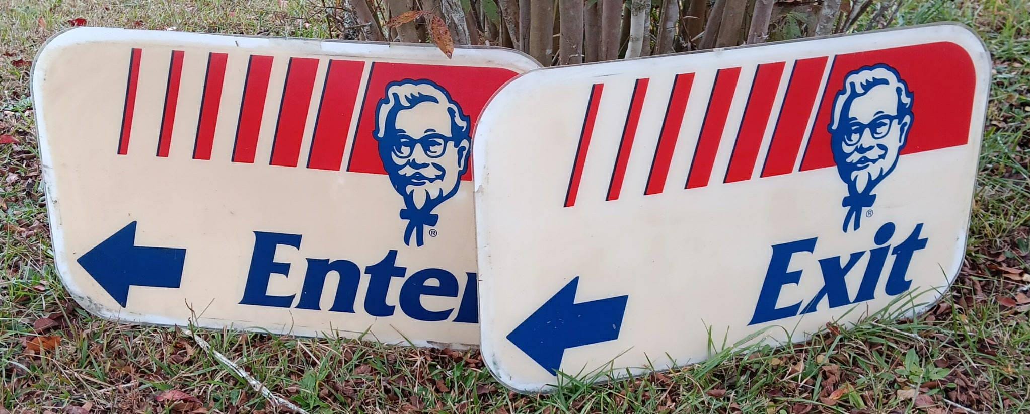 Vintage Kentucky Fried Chicken Sign ' Vintage KFC Sign ' Vintage