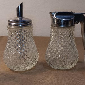 Vintage Glass Sugar Dispenser Diner Style By Sistersvintageattic