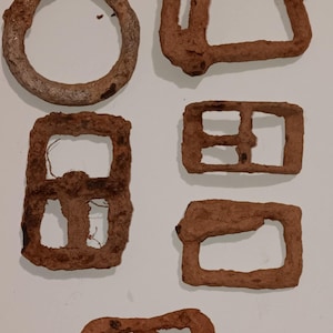 Antique Civil War Buckles: Dug Relic Horse Tack