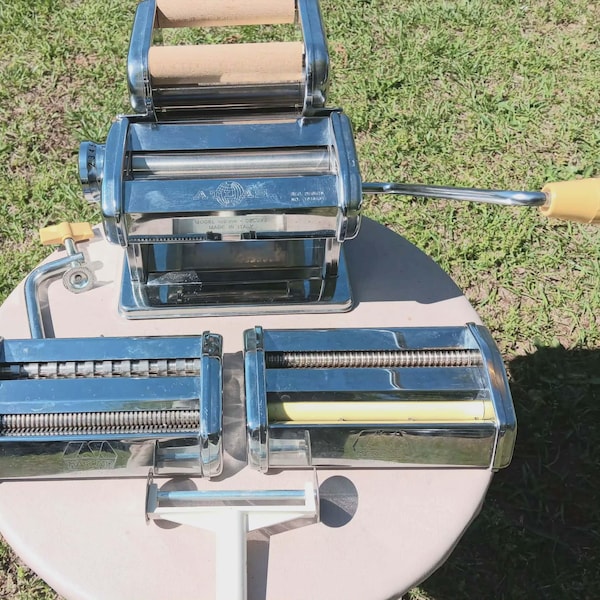 Vintage Chrome Pasta Maker ' Noodle Machine, Italian & Asian Cuisine