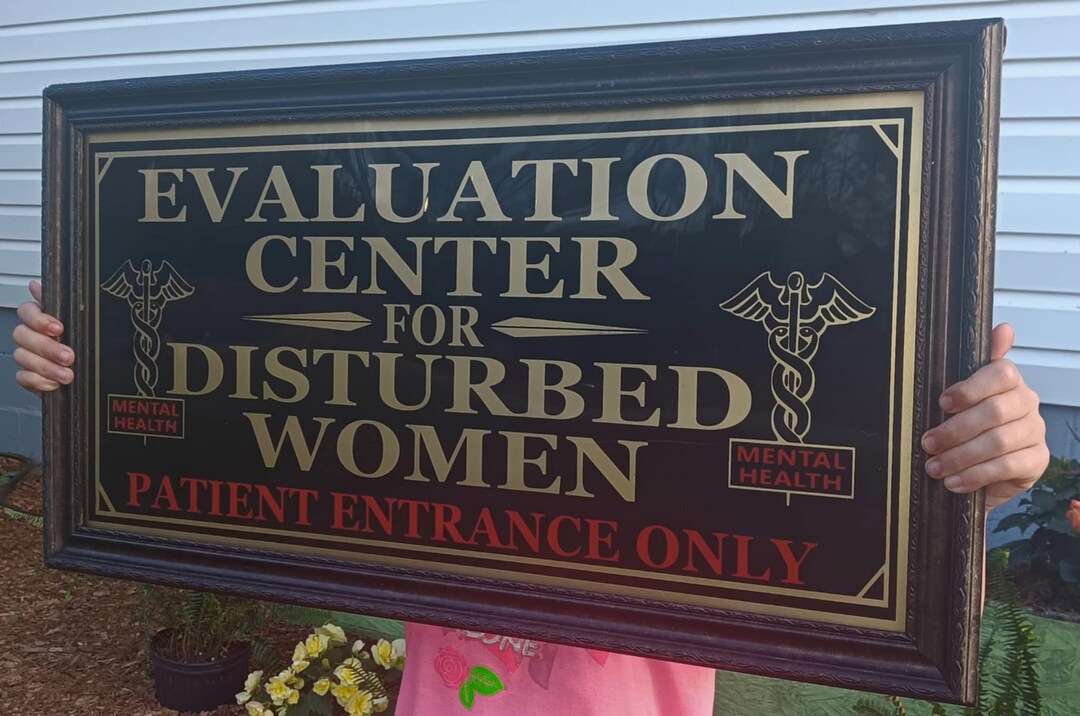 Insane Asylum Sign for Women ' Asylum for Insane Women - Etsy