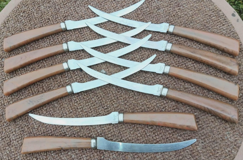 Vintage Rena-Ware Tomato Knife Set of 10 Vintage Rena-Ware Knives ' MCM Rena-Ware Tomato Knives Set of 10