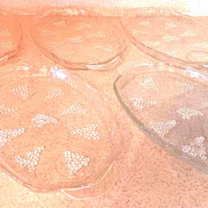 Snack Serving Plate by Anchor Hocking Glass Serving Tray Set of Glass Serving Plates with Grapes on Anchor Hocking Serving Plates