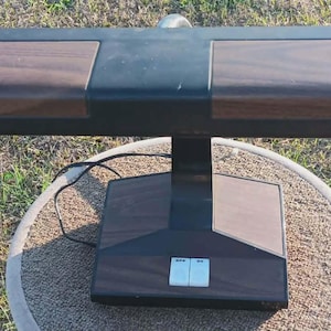 Vintage Gooseneck Table Lamp ' Vintage Woodgrain Table Lamp ' Mid-Century Office Desk Lamp