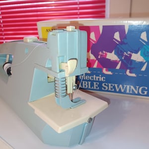 Vintage Portable Sewing Machine - Battery Powered Ronco Sewing Machine with Battery Operated Sewing machine by Ronco