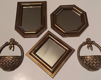 Vintage Burwood Mirrors ' Vintage Burwood Accent Mirrors ' MCM Burwood Wall Mirrors