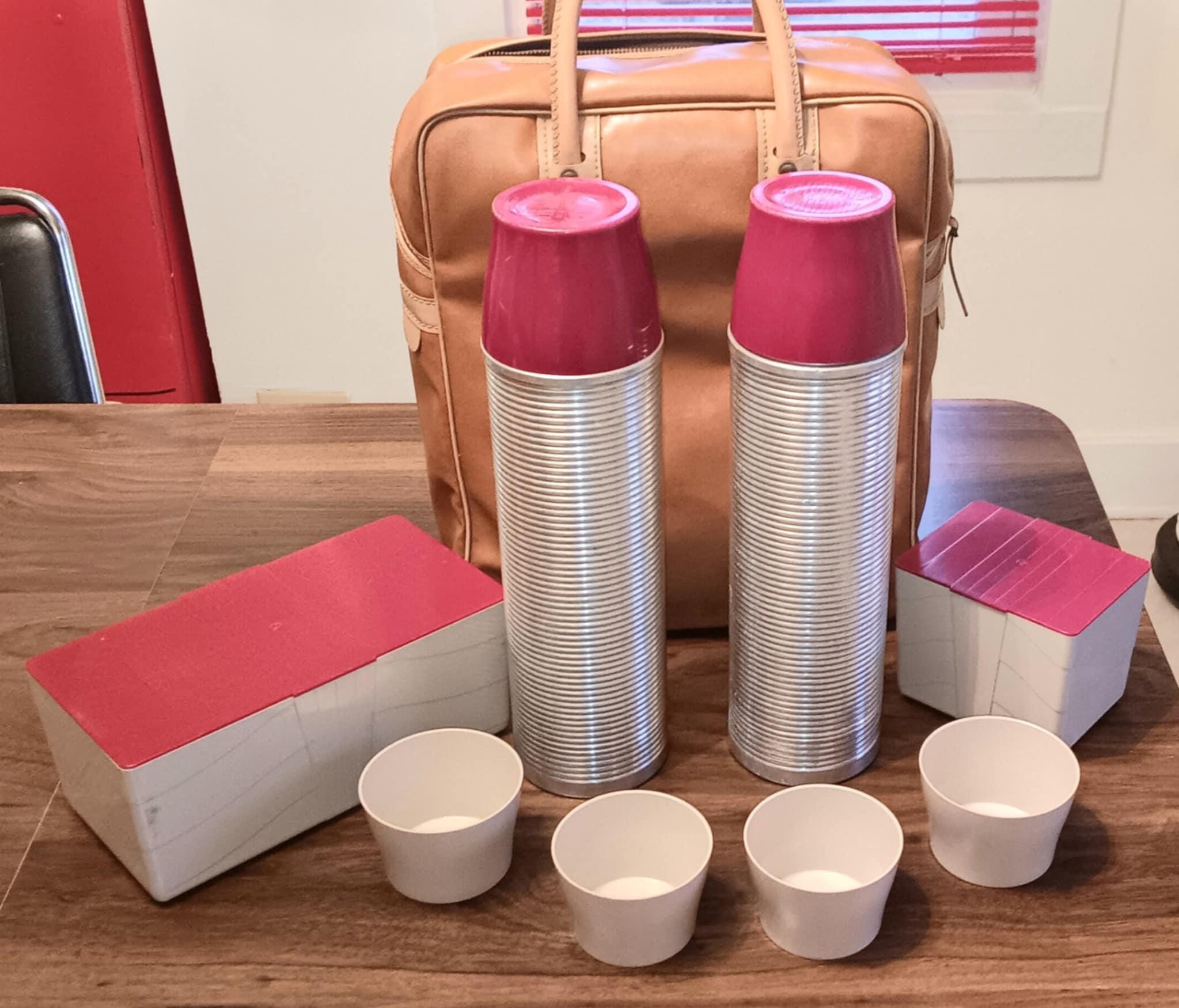 Vintage Thermos Picnic Set - Etsy