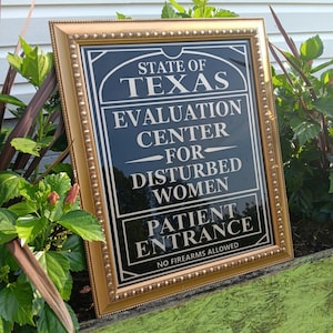 State Insane Asylum Sign: Dark Art Hospital Picture