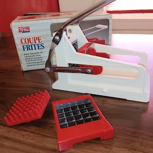 Vintage French Fry Cutter: Potato Slicer with Box