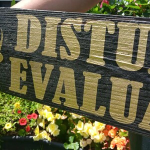 Insane Asylum Sign for Disturbed Women: Antique Barn Wood Decor
