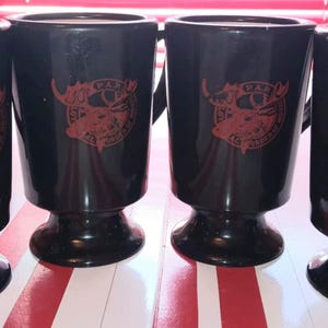 Vintage Loyal Order of Moose Cup Set of Cups for the Loyal Order of Moose Cups with Moose on Cups with a Moose on Vintage Moose Cups