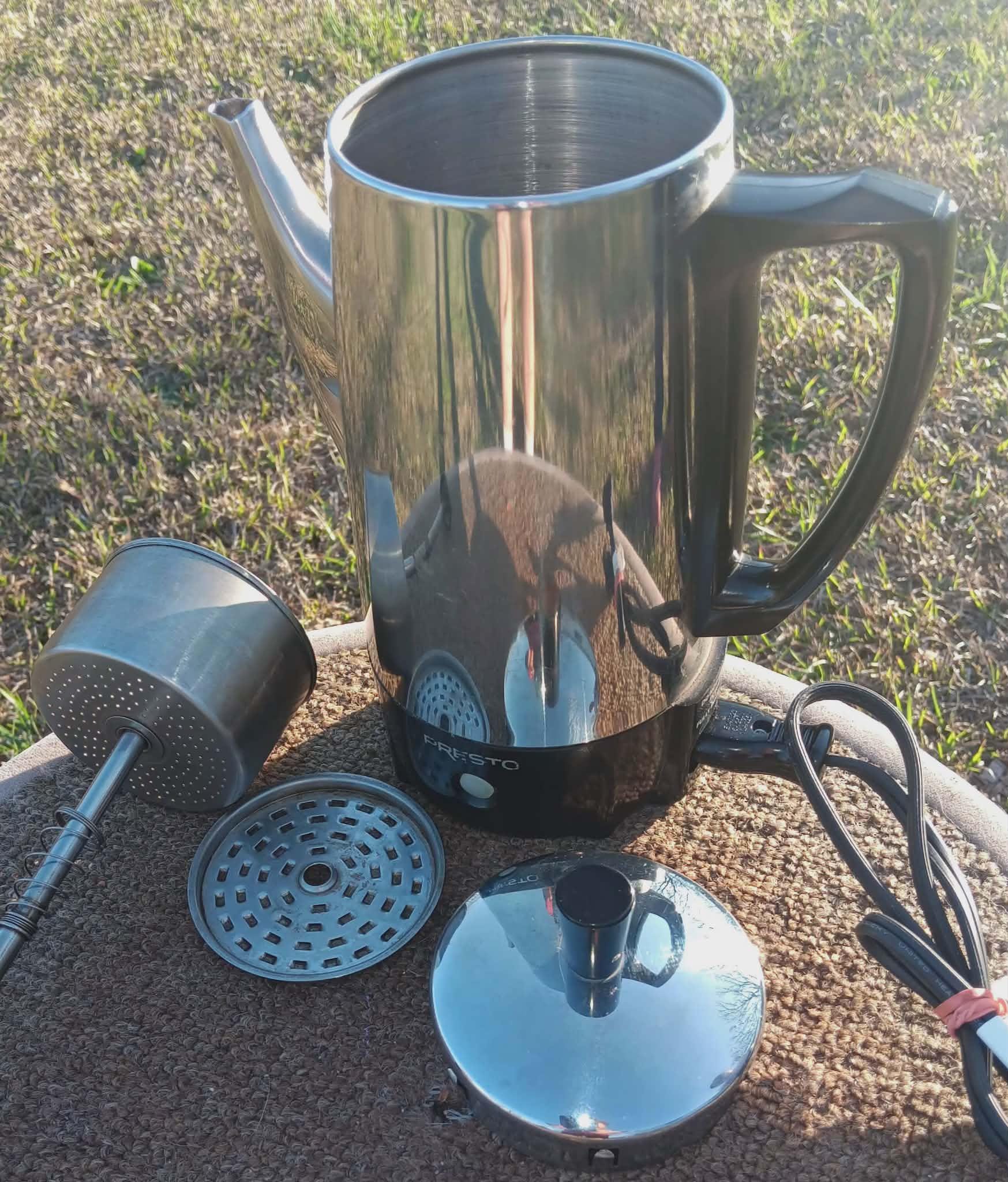 Vintage Coffee Percolator ' Vintage Chrome Percolator ' Vintage