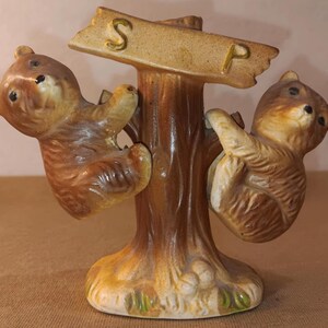 Vintage Bear Salt and Pepper Shakers with Bears Salt & Pepper Shakers