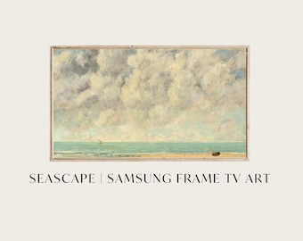 Vintage Seascape Samsung Frame TV Art | Coastal Ocean Painting (Digital Download)
