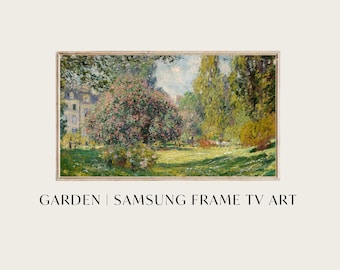 Samsung Frame TV Art | Monet Garden Landscape (Digital Download)