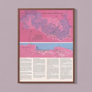 Grand Canyon National Park Print | 9x12, 18x24 or 36x48 Size Prints | Unframed Wall Decor | Park Print | Fast Delivery | Free Shipping