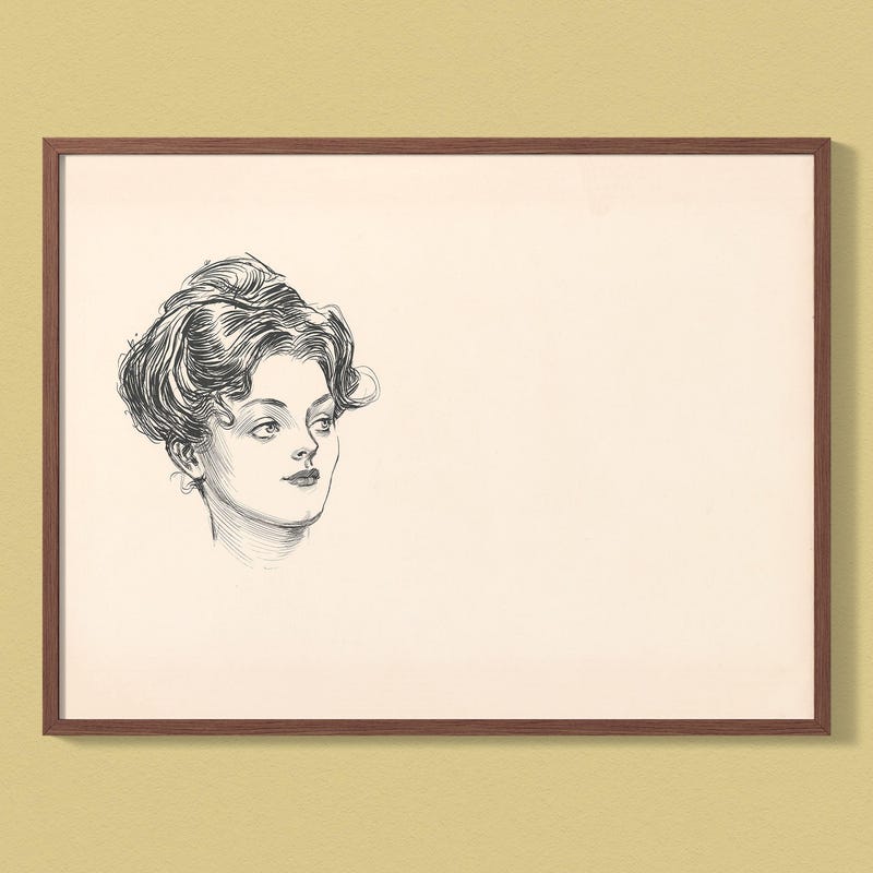 Gibson Girl Print - Etsy