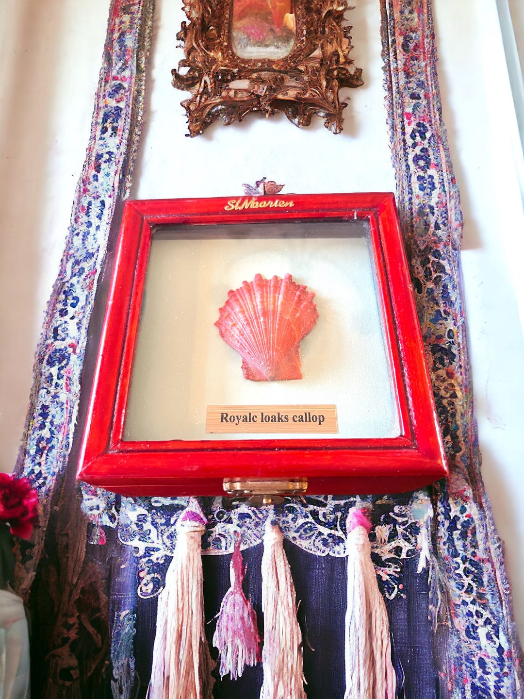 Vintage Scallop Shell Trinket Box: Velvet Lined Jewelry Holder - Etsy