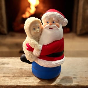 Vintage Department 56 Santa Snowbabies Figurine I Love You Santa 2005