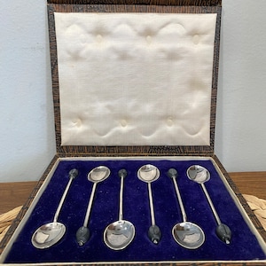 Antique 1930s Silver Tea Spoons.