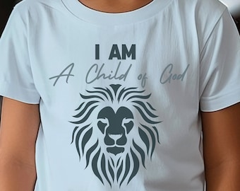 Lion of Judah Kids T-Shirt: Christian Graphic Tee, Gospel Faith