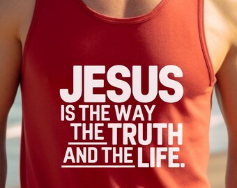 Christian Workout Tank Top: Jesus Bible Verse Fitness Gift