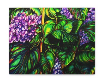 Camouflage Butterfly Canvas Gallery Wrap Print