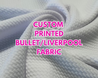 CUSTOM PRINT FABRIC made from your own digital design - Print your own 1 yard or less of fabric - Diy bullet fabric - Diy hairbow fabric