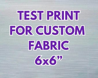 Fabric for Printing - TEST PRINT ONLY