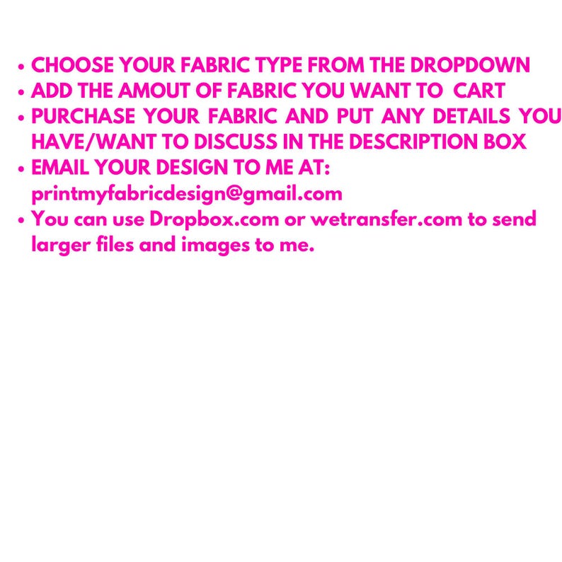 CUSTOM PRINT FABRIC made from your own digital design. Print your own fabric; diy fabric image 2