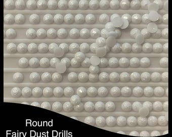 AU Seller Pack 2000 ROUND Fairy Dust Diamond Painting Drills - White 5200