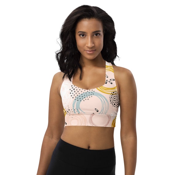 Pale pink sports bra hotsell