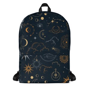 Sac à dos bleu marine imprimé espace extra-atmosphérique, sacs à dos pour garçons, sacs à dos pour fille, sacs d'école, sacs de livres, sacs de livres résistants à l'eau, sacs à la mode.