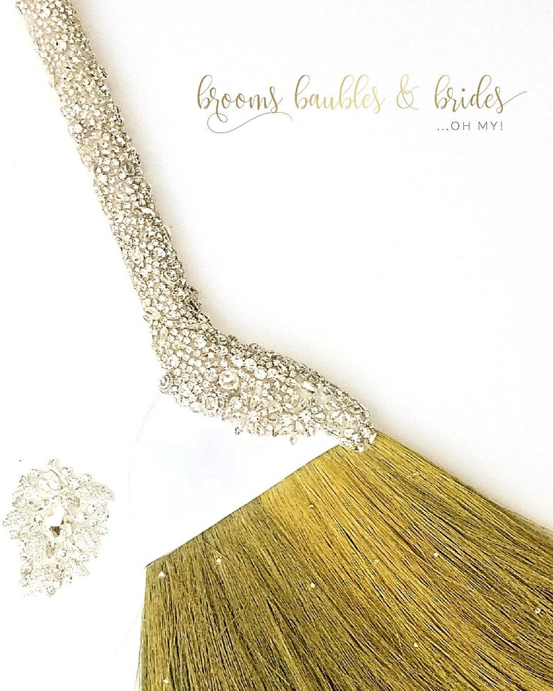 Bling and Brooch Wedding Jumping Broom SALE All Bling Everything