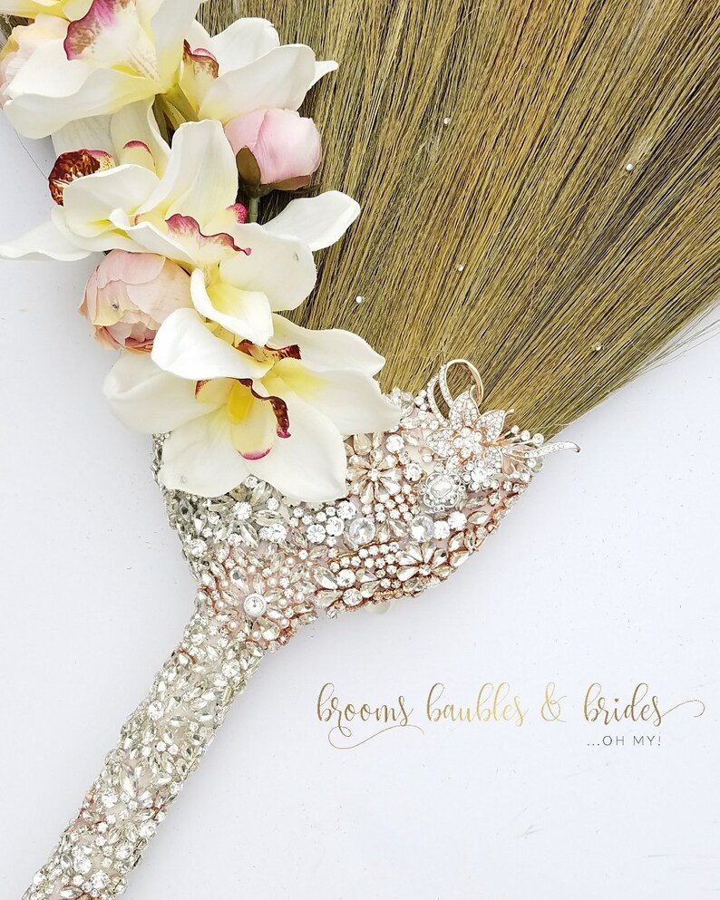 Bling and Brooch Wedding Jumping Broom SALE All Bling Everything