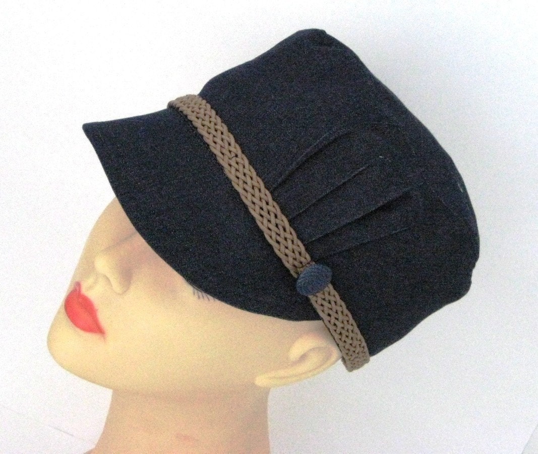 Cap pleated detail hat SEWING PATTERN medium size sewing | Etsy