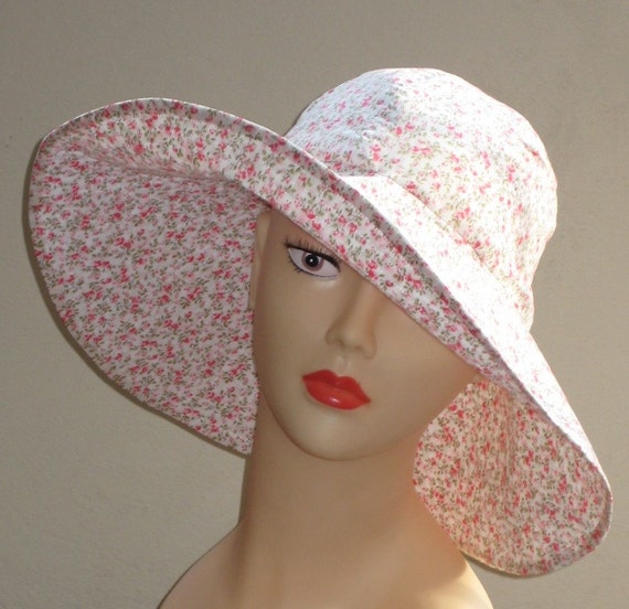 wide brim sun hat pattern