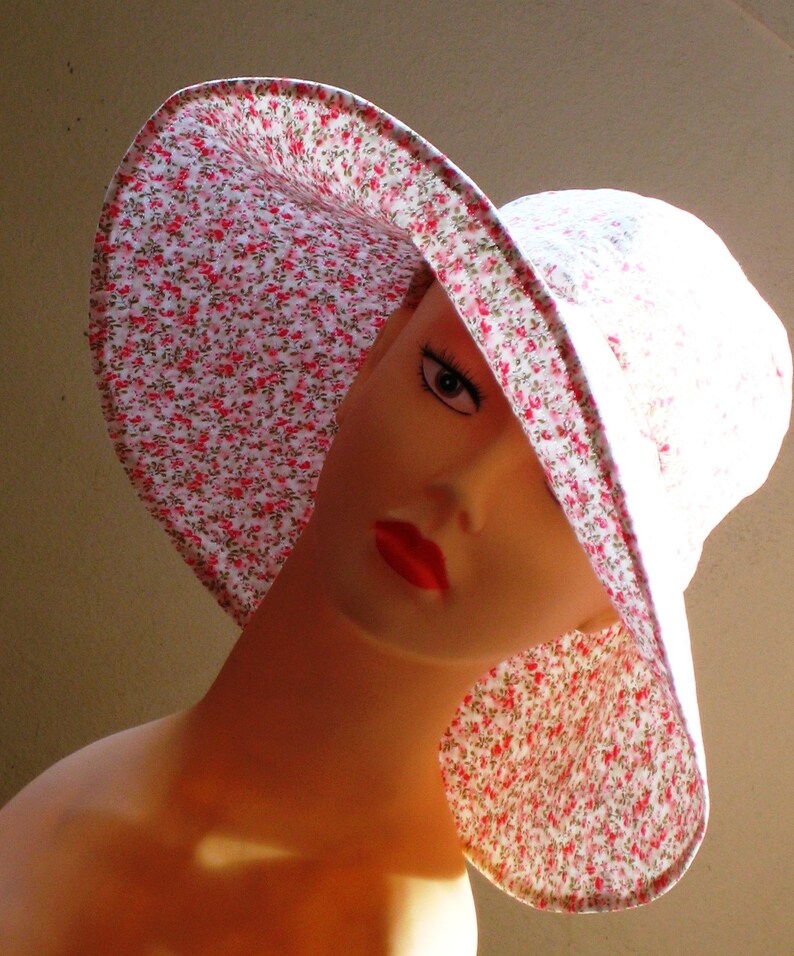 Womans hat wide brimmed sun hat size 22.5 inch sewing pattern Etsy