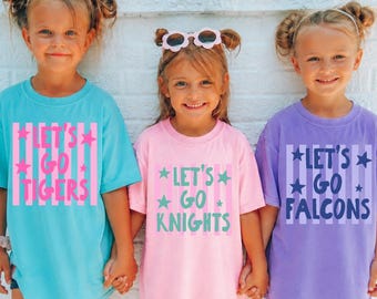 Custom Shirt, Game Day Shirt,School Spirit T-shirt, Mascot Tee,Back to School Shirt, Team Shirt, Football, Volleyball, Baseball, Soccer