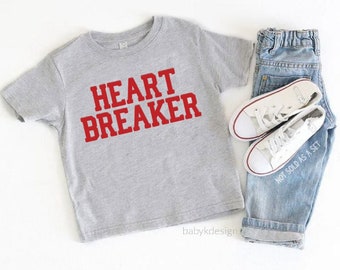 Valentines Day Shirt, Valentines Tee for Boys Toddler Boy Valentine T-shirt Funny Valentine Baby Boy Valentines Onesie® HEART BREAKER TShirt
