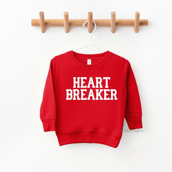 Valentines Day Shirt, Valentines Sweatshirt for Boys Toddler Boy Valentine Funny Valentines Baby Boy Valentines Day HEART BREAKER Sweater