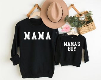 mom and boy matching outfits