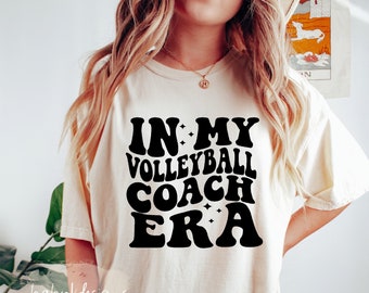In My Volleyball Coach Era Shirt, Coach Shirt, Oversized Shirt, Retro Volleyball Shirt, Comfort Colors®, Coach Gift, Game Day, Tournament
