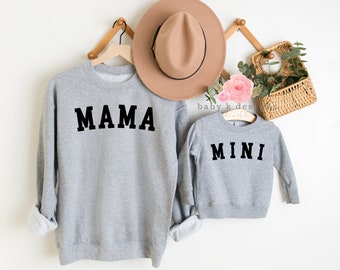Matching Mama and Mini Sweatshirt, Mama Sweatshirt, Mommy and Me Outfit, Mama Mini Shirt, Matching Mommy and Me Sweaters, Easter sweater
