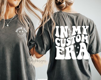 Custom ERA Shirt, Personalized Name Shirt, Cheer Mom Era,Gymnastic Mom Era, Era Shirt,Oversized Shirt,Retro Comfort Colors®,Mothers Day Gift