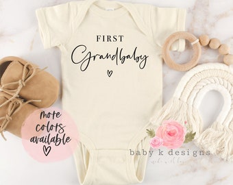 Baby Announcement Onesie®, First Grandbaby, Pregnancy Announcement, Coming Soon Bodysuit, 1st Grandchild Reveal, First Grandchild bodysuit