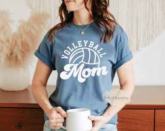 Retro Mom Volleyball Shirt, Volleyball Mom Shirt, Volleyball Mama TShirt, Mom Life Shirt, Sports Mom Shirt, Game day shirt, Tournament shirt